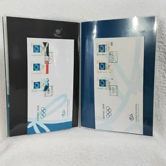 Complete & Uncirculated 07.11.2000 Olympic 'Stamps of Greece' Comm... Folder!! - Picture 3 of 4